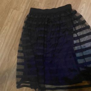 A Black Large Skirt from MetroWear
